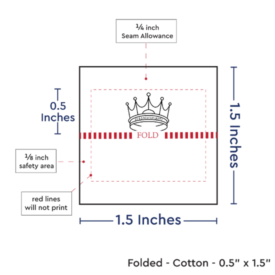 PPLR_HIDDEN_PRODUCT Print Your Logo or Image on FOLDED Cotton Tags