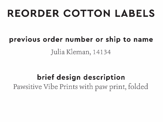 PPLR_HIDDEN_PRODUCT Reorder Previous Label Design - COTTON