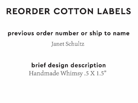 PPLR_HIDDEN_PRODUCT Reorder Previous Label Design - COTTON