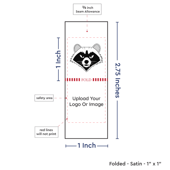 PPLR_HIDDEN_PRODUCT Print Your Logo/Image on Satin Tags (1" wide - Satin)