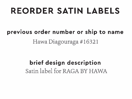 PPLR_HIDDEN_PRODUCT Reorder Previous Label Design - SATIN
