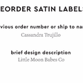 PPLR_HIDDEN_PRODUCT Reorder Previous Label Design - SATIN