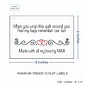 PPLR_HIDDEN_PRODUCT Double Heart Quote (2"x3" Cotton - 12 labels/set)