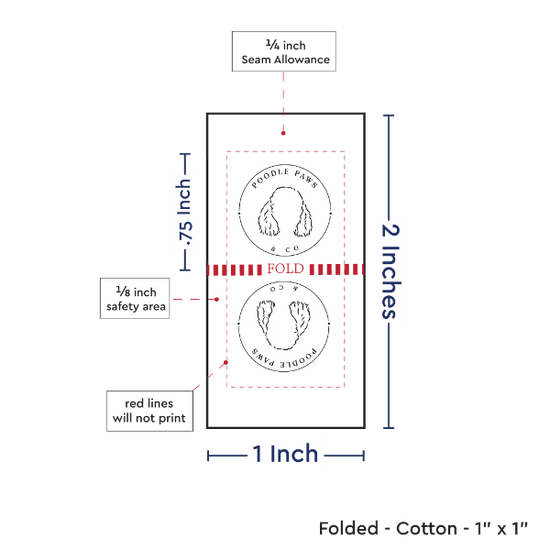 PPLR_HIDDEN_PRODUCT Print Your Logo or Image on FOLDED Cotton Tags