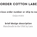 PPLR_HIDDEN_PRODUCT Reorder Previous Label Design - COTTON