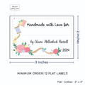 PPLR_HIDDEN_PRODUCT Thread and Flowers with Fill in Blanks (2"x3" Cotton - 12 labels/set)