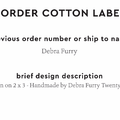 PPLR_HIDDEN_PRODUCT Reorder Previous Label Design - COTTON