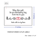 PPLR_HIDDEN_PRODUCT Double Heart Quote (2"x3" Cotton - 12 labels/set)