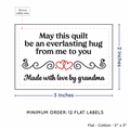 PPLR_HIDDEN_PRODUCT Double Heart Quote (2"x3" Cotton - 12 labels/set)