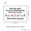 PPLR_HIDDEN_PRODUCT Double Heart Quote (2"x3" Cotton - 12 labels/set)
