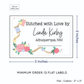 PPLR_HIDDEN_PRODUCT Thread and Flowers (2"x3" Cotton - 12 labels/set)