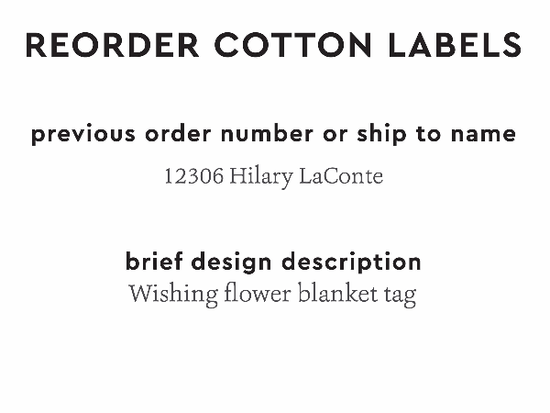 PPLR_HIDDEN_PRODUCT Reorder Previous Label Design - COTTON