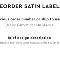 PPLR_HIDDEN_PRODUCT Reorder Previous Label Design - SATIN