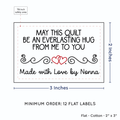 PPLR_HIDDEN_PRODUCT Double Heart Quote (2"x3" Cotton - 12 labels/set)