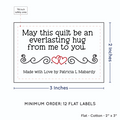 PPLR_HIDDEN_PRODUCT Double Heart Quote (2"x3" Cotton - 12 labels/set)