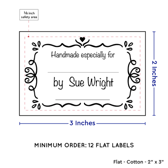 PPLR_HIDDEN_PRODUCT Swirl Accent Border with Fill in Blanks (2"x3" Cotton - 12 labels/set)