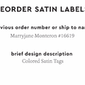 PPLR_HIDDEN_PRODUCT Reorder Previous Label Design - SATIN