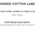 PPLR_HIDDEN_PRODUCT Reorder Previous Label Design - COTTON