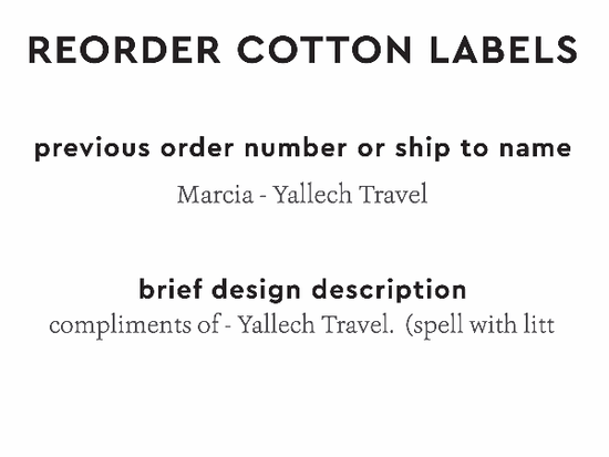 PPLR_HIDDEN_PRODUCT Reorder Previous Label Design - COTTON