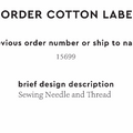 PPLR_HIDDEN_PRODUCT Reorder Previous Label Design - COTTON