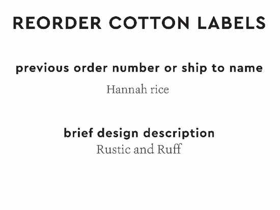 PPLR_HIDDEN_PRODUCT Reorder Previous Label Design - COTTON