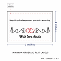 PPLR_HIDDEN_PRODUCT Double Heart Quote (2"x3" Cotton - 12 labels/set)