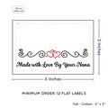 PPLR_HIDDEN_PRODUCT Double Heart Quote (2"x3" Cotton - 12 labels/set)