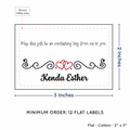 PPLR_HIDDEN_PRODUCT Double Heart Quote (2"x3" Cotton - 12 labels/set)
