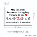 PPLR_HIDDEN_PRODUCT Double Heart Quote (2"x3" Cotton - 12 labels/set)
