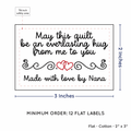 PPLR_HIDDEN_PRODUCT Double Heart Quote (2"x3" Cotton - 12 labels/set)