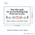 PPLR_HIDDEN_PRODUCT Double Heart Quote (2"x3" Cotton - 12 labels/set)