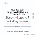 PPLR_HIDDEN_PRODUCT Double Heart Quote (2"x3" Cotton - 12 labels/set)