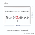 PPLR_HIDDEN_PRODUCT Double Heart Quote (2"x3" Cotton - 12 labels/set)