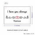 PPLR_HIDDEN_PRODUCT Double Heart Quote (2"x3" Cotton - 12 labels/set)