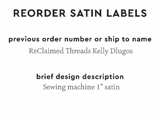 PPLR_HIDDEN_PRODUCT Reorder Previous Label Design - SATIN