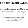 PPLR_HIDDEN_PRODUCT Reorder Previous Label Design - SATIN