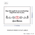 PPLR_HIDDEN_PRODUCT Double Heart Quote (2"x3" Cotton - 12 labels/set)