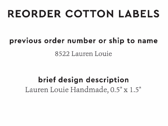 PPLR_HIDDEN_PRODUCT Reorder Previous Label Design - COTTON