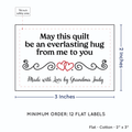 PPLR_HIDDEN_PRODUCT Double Heart Quote (2"x3" Cotton - 12 labels/set)