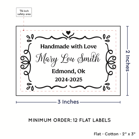 PPLR_HIDDEN_PRODUCT Swirl Accent Border (2"x3" Cotton - 12 labels/set)