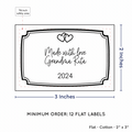 PPLR_HIDDEN_PRODUCT Frame Quote (2"x3" Cotton - 12 labels/set)