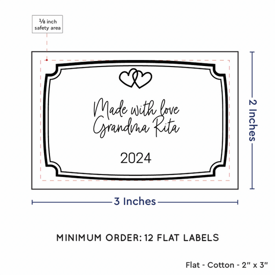 PPLR_HIDDEN_PRODUCT Frame Quote (2"x3" Cotton - 12 labels/set)