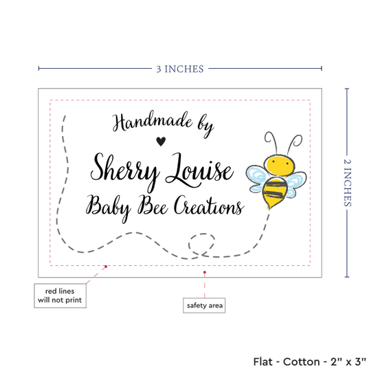 PPLR_HIDDEN_PRODUCT Cute Buzzing Bee (2"x3"-Cotton)