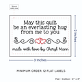 PPLR_HIDDEN_PRODUCT Double Heart Quote (2"x3" Cotton - 12 labels/set)
