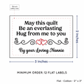 PPLR_HIDDEN_PRODUCT Double Heart Quote (2"x3" Cotton - 12 labels/set)
