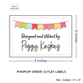 PPLR_HIDDEN_PRODUCT Colorful Banner (2"x3" Cotton - 12 labels/set)