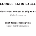 PPLR_HIDDEN_PRODUCT Reorder Previous Label Design - SATIN