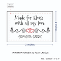 PPLR_HIDDEN_PRODUCT Double Heart Quote (2"x3" Cotton - 12 labels/set)