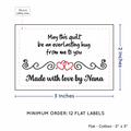 PPLR_HIDDEN_PRODUCT Double Heart Quote (2"x3" Cotton - 12 labels/set)