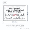 PPLR_HIDDEN_PRODUCT Double Heart Quote (2"x3" Cotton - 12 labels/set)
